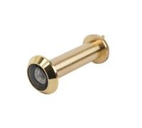 cyclingcolors Spioncino per porta, Ø 14 mm, fino a spessore porta 55 mm, con anta a ribalta, ottone lucido