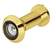 cyclingcolors Spioncino per porta, fino a spessore porta di 60 mm, ottone, lucido, diametro 14mm