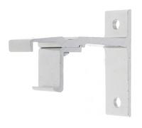 cyclingcolors Supporto frontale con disassamento di 60 mm per asta per tende da 24x16 mm in alluminio lucidato Chiusura avvolgibile per bovindo