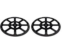 cyclingcolors supporto girevole con cuscinetto a sfere 292mm 360° piastra sfere plastico nero piattaforma base rotante mobile TV Schermo (Confezione da 2)