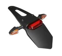 cyclingcolors Supporto per targhe porta targa moto scooter ciclomotore Compatibile con Derbi Senda con fanale posteriore e indicatori di direzione a LED, 325x45x103mm