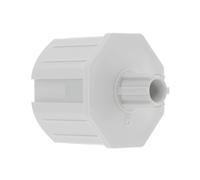 cyclingcolors Tappo terminale per tubo tapparella ottagonale, uscita in plastica per finestra, per tubo ottagonale da 60 mm, uscita maschio da 20 mm e Ø 12 mm