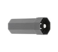 cyclingcolors Tappo terminale tubo tapparella ottagonale uscita finestra in plastica, per uscita tubo ottagonale 40 mm Ø 10 mm maschio retrattile