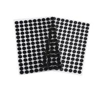 cyclingcolors Tondini Adesivi Tondo Adesivo Tondo Punti Autoadesivi Gancio Anello Nastro Puntini per Decorazioni da Parete Foto Oggetti Fai da te Artigianato 126 coppie 10mm, nero