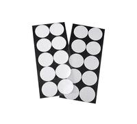 cyclingcolors Tondini Adesivi Tondo Adesivo Tondo Punti Autoadesivi Gancio Anello Nastro Puntini per Decorazioni da Parete Foto Oggetti Fai da te Artigianato 10 coppie 35mm, bianco