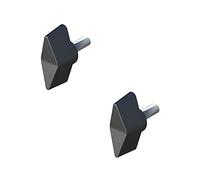 cyclingcolors Vite a Testa a Farfalla, Maniglia che Blocca la Barella, M6 x 50, Lotto di 2, Nero