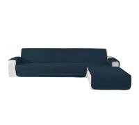 CYCMACO Antiscivolo Copridivano 3 Posti Con Penisola, Blu Berlino | Chaise Longue Angolare, Antimacchia, Universale, Copridivano Penisola L Sinistra/Destra, Antigraffio, Antiscivolo