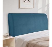 CYCMACO Velluto Copri Testata Letto Universale 120cm, Blu Pavone | Elasticizzato Copertura Per Testiera Del Letto, Universale, Tinta Unita, Lavabile, Per Letti Singoli Matrimoniali