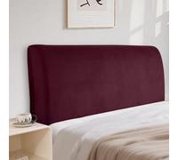 CYCMACO Velluto Copri Testata Letto Universale 120cm, Bordeaux | Elasticizzato Copertura Per Testiera Del Letto, Universale, Tinta Unita, Lavabile, Per Letti Singoli Matrimoniali