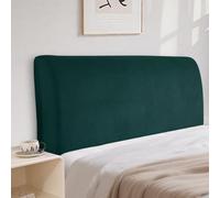 CYCMACO Velluto Copri Testata Letto Universale 120cm, Verde Scuro | Elasticizzato Copertura Per Testiera Del Letto, Universale, Tinta Unita, Lavabile, Per Letti Singoli Matrimoniali