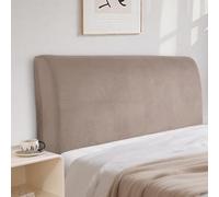 CYCMACO Velluto Copri Testata Letto Universale 150cm, Cachi | Elasticizzato Copertura Per Testiera Del Letto, Universale, Tinta Unita, Lavabile, Per Letti Singoli Matrimoniali