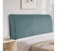 CYCMACO Velluto Copri Testata Letto Universale 200cm, Grigio Blu | Elasticizzato Copertura Per Testiera Del Letto, Universale, Tinta Unita, Lavabile, Per Letti Singoli Matrimoniali