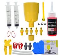 CYCOBYCO Kit spurgo per Freni a Disco Idraulici TEKTRO-TRP I Set spurgo con Olio Minerale Idraulico per Freni a Disco Spurgo Perfetto del Freno della Bicicletta