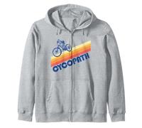 Cycopath! Funny Mountain Biking Vintage 80s Felpa con Cappuccio