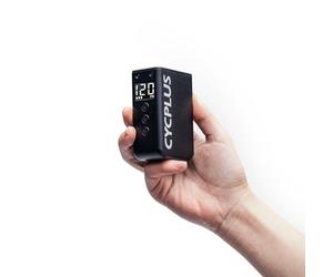 CYCPLUS Tiny Pump Mini Bike Tire Pump, Max 120 PSI Cordless Bicycle Air Pump, Auto Stop, with Presta and Schrader Valve for E-Bike, Mountain, City and Road Bike AS2 Pro Max (2025 Upgraded)