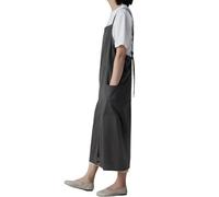 CYCTECH Grembiule da Cucina da Donna, Grembiule Incrociato con 2 Tasche per Bar, Negozio di Fiori, Caffetteria,One Size,Black