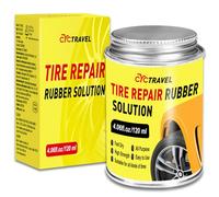 cyctravel Cemento Vulcanizzante Chimico, Trasparente Mastice per Riparazione Pneumatici 120 ML, Sigilla Rapidamente Gli Pneumatici, Adatto per Pneumatici di Auto e Biciclette