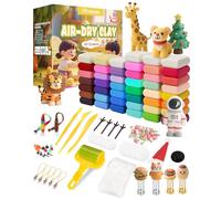 cyctravel Pasta Modellabile - 42 Colori di Argilla da Modellare, La Pasta Modellabile Fai da te Include Strumenti e Accessori Natalizi, Adatto a bambini dai 3 anni in su