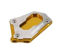 CYDJML Piastra Estensore Supporto per Cavalletto Laterale per BMW R 1200 GS LC R1200GS R 1200GS ADV Adventure, Piastra di Estensione per Cavalletto Laterale Cuscinetto per cavalletto(Oro)