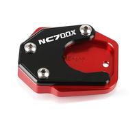 CYDJML Piastra Estensore Supporto per Cavalletto Laterale per Moto per NC700S/X, NC700 S, NC700X 2012, 2013, 2014 E 2015. Cuscinetto per cavalletto(Rosso 1)