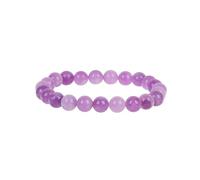 CYDXD Bracciale con perline di Ametista e Lavanda Naturale,Braccialetti Elastici Regolabili con perline di Cristallo da 8mm per Donne e Ragazze Adolescenti,Regali di Compleanno per Yoga da 8mm