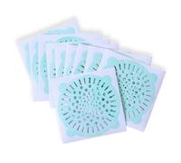 CYDZSRA 10Pcs Hair Catcher Scarico A Pavimento Sticker Rifiuti Lavello Non tessuto Tappo Fogna Scarico Filtro Bagno Vasca Da Bagno Wc, Verde