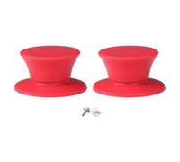 CYDZSRA 2 pezzi di pomelli in silicone resistenti al calore per coperchi di pentole per padelle, pentole a cottura lenta, coperchi rossi, Rosso