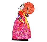 CYDZSRA Bambole Geisha coreane, statuette artigianali tradizionali per scrivania o soggiorno, con viso e sapore artistico. Bambole asiatiche d'epoca, artigianato tradizionale, Stile 4