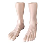 CYDZSRA Calzini da piede in PVC modello di visualizzazione che presenta gioielli, anelli, calze e accessori con caratteristiche realistiche. Modello di piede di simulazione per chi vende scarpe