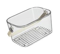 CYDZSRA Cestino da doccia versatile, cestino portatile con contenitore leggero per articoli da toeletta nelle stanze del dormitorio, doccia con manici, scatola leggera, armadi trasparenti,