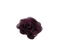 CYDZSRA Collare per cani Fiori Comodo da indossare Fascia elastica Design Papillon per gatti Perla Chiffon Bellissimo aspetto Forniture per animali domestici per cucciolo, viola scuro