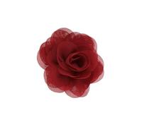 CYDZSRA Collare per cani Fiori Comodo da indossare Fascia elastica Design Papillon per gatti Perla Chiffon Bellissimo aspetto Forniture per animali domestici per cucciolo, rosso