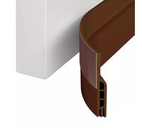 CYDZSRA Con guarnizione inferiore per porta dentata Casa Seminterrati silenziosi e confortevoli Striscia di tenuta anti-luce in gel di silice Anti-spifferi, marrone