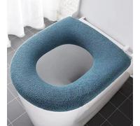 CYDZSRA Coprisedile per WC Cuscino riutilizzabile lavabile Tappetino per sgabello Tappetino Tinta unita Forniture Accessori per il bagno per la casa, Blu verde, Tipo 1
