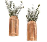CYDZSRA Decorazione da Parete per Sala da Pranzo Decorazione da Parete Boho con Eleganti vasi per abbellire L'Arte degli Interni, Tipo B