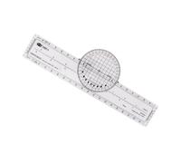 CYDZSRA Righello di precisione per ingegneria per studenti, professionisti dell'aviazione, amanti del fai da te, plotter azimutale rotante a 360°, contiene mappe, righello di ingegneria, rotante in