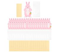 CYDZSRA Sacchetti colorati per dolciumi con scatole di lecca-lecca a forma di coniglio, design affascinanti, feste per bambini, opzioni regalo, biglietti di