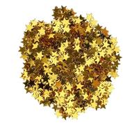 CYDZSRA Stelle per feste di compleanno, coriandoli da tavolo, Oro, 6 mm | scintillanti, stelle a cinque punte, nuziali, ricordi sparsi, decorazioni natalizie, accessori da tavolo