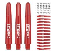 CyeeLife 35mm Alberi di Freccette in plastica,15 Pezzi,con 20 Anelli di Pecora,2BA&PC Dart Shafts
