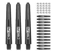 CyeeLife 41mm Alberi di Freccette in plastica,15 Pezzi,con 20 Anelli di Pecora,2BA&PC Dart Shafts