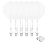 CyeeLife Alette e Aste per Freccette in plastica Standard, 6 Pezzi,CF02