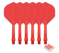 CyeeLife Alette e Aste per Freccette in plastica Standard, 6 Pezzi,CF02