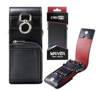 CyeeLife Dart Wallet + Dart Case, Astuccio in cuoio per freccette steel e softdarts, spazio per freccette completamente montate, scatola porta-accessori con custodia per alette, steli, punte ecc