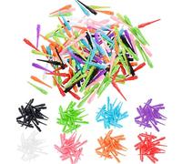 CyeeLife Punte per Freccette in Plastico, 100 Pezzi Filettatura 2BA, Punte per Soft Dart Estremamente Stabili, Soft Tips, Mix di 8 Colori