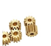 CYFANG 2 pezzi 0,4 modulo 24T ingranaggio piatto in ottone 0,4M 24 denti ingranaggio cilindrico a denti dritti diametro 10,4 mm pignone Pignone cilindrico(2mm thickness 1.98mm hole)