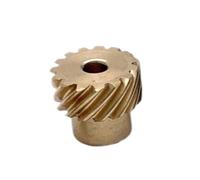 CYFANG Modulo 1,5 Ingranaggio elicoidale in ottone a 13 denti Ingranaggio elicoidale a 45 gradi Pignone a spirale a 1,5M 13T Angolo sfalsato Pignone cilindrico(Right rotate 7mm bore)
