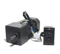 CYFANG Motoriduttore CA con telaio 90x90mm Motore regolabile a velocità CA da 90 W 220 V con regolatore di velocità Motore riduttore di controllo della velocità meccanicamente(2.5rpm)
