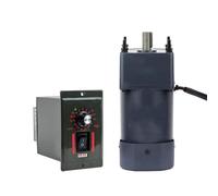 CYFANG Motoriduttore regolabile a velocità CA da 90 W Motore riduttore di velocità con telaio 220 V CA monofase 90X90 mm con regolatore di velocità CW CCW meccanicamente(120K)