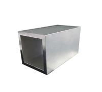 CYFANG Tubo quadrato cavo in alluminio 6061, tubo rettangolare leggero for progetti fai da te e accessori for modelli, 8x8 mm, 10x10 mm, 12x12 mm telaio artigianale(240mmx10x10x1.8mm)