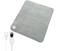 CYFIE Cuscino riscaldante XL riscaldante elettrico 50 x 60 cm, 10 livelli addome con controller, e cuscino riscaldante elettrico rapido per schiena, collo, spalla, lunghezza del cavo 250 cm